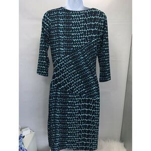 Calvin Klein Black Geometric Cocktail Dress Size 4